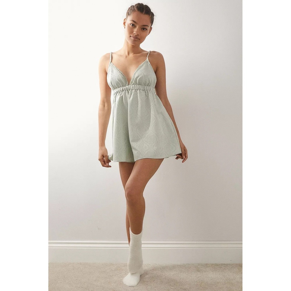 Out From Under Urban Outfitters‎ Jazmin Jacquard Babydoll Playsuit Romper Small